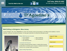 Tablet Screenshot of dagostinoswatersolutions.com